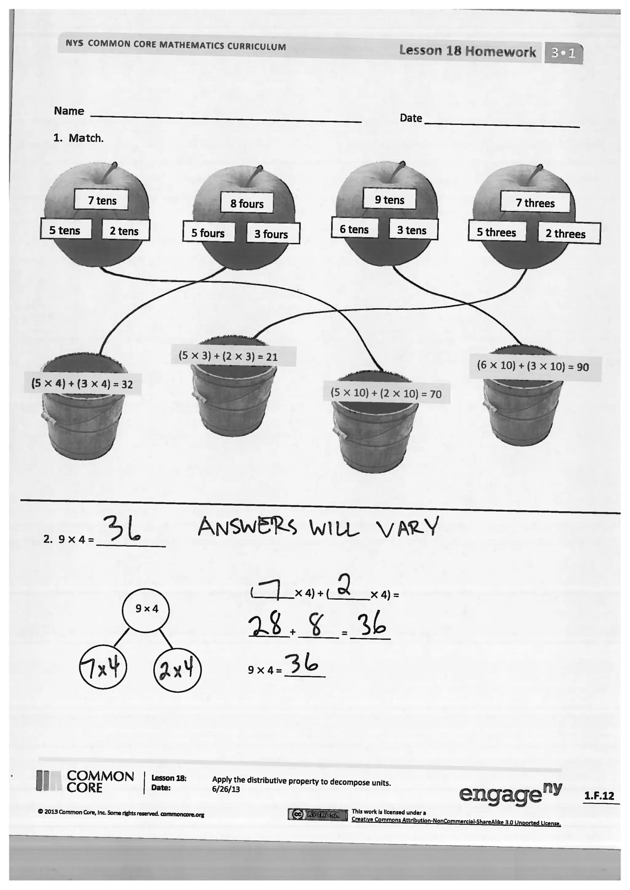 Module 1 answer key for homework