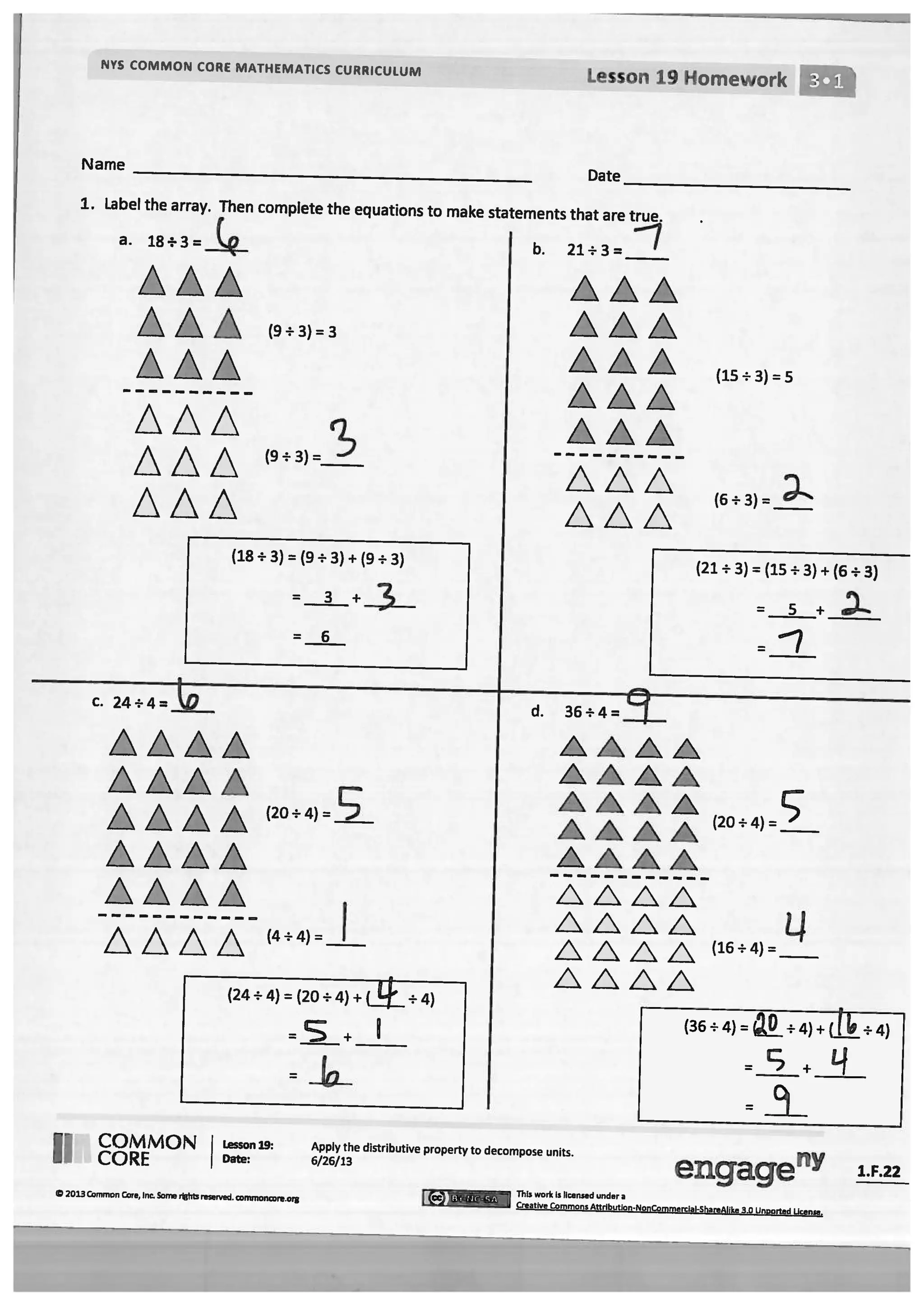 Module 1 answer key for homework