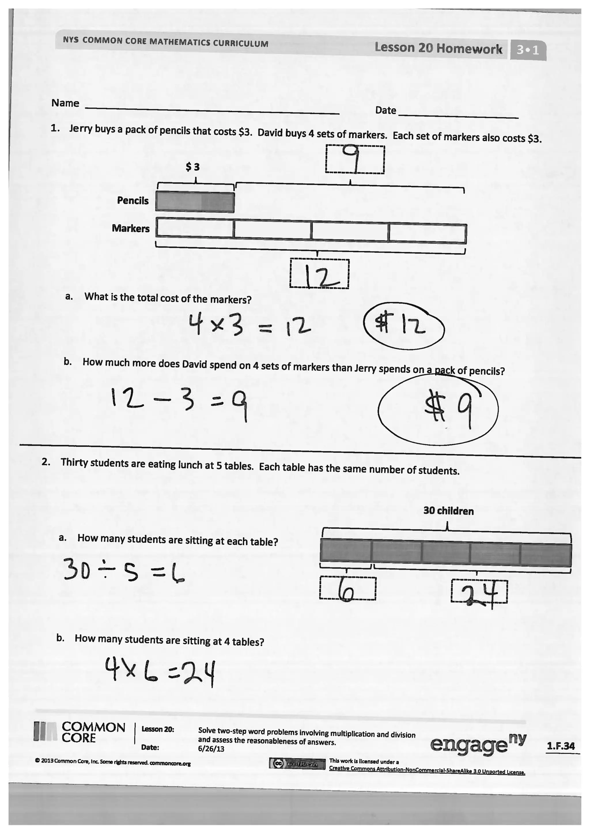 Module 1 answer key for homework