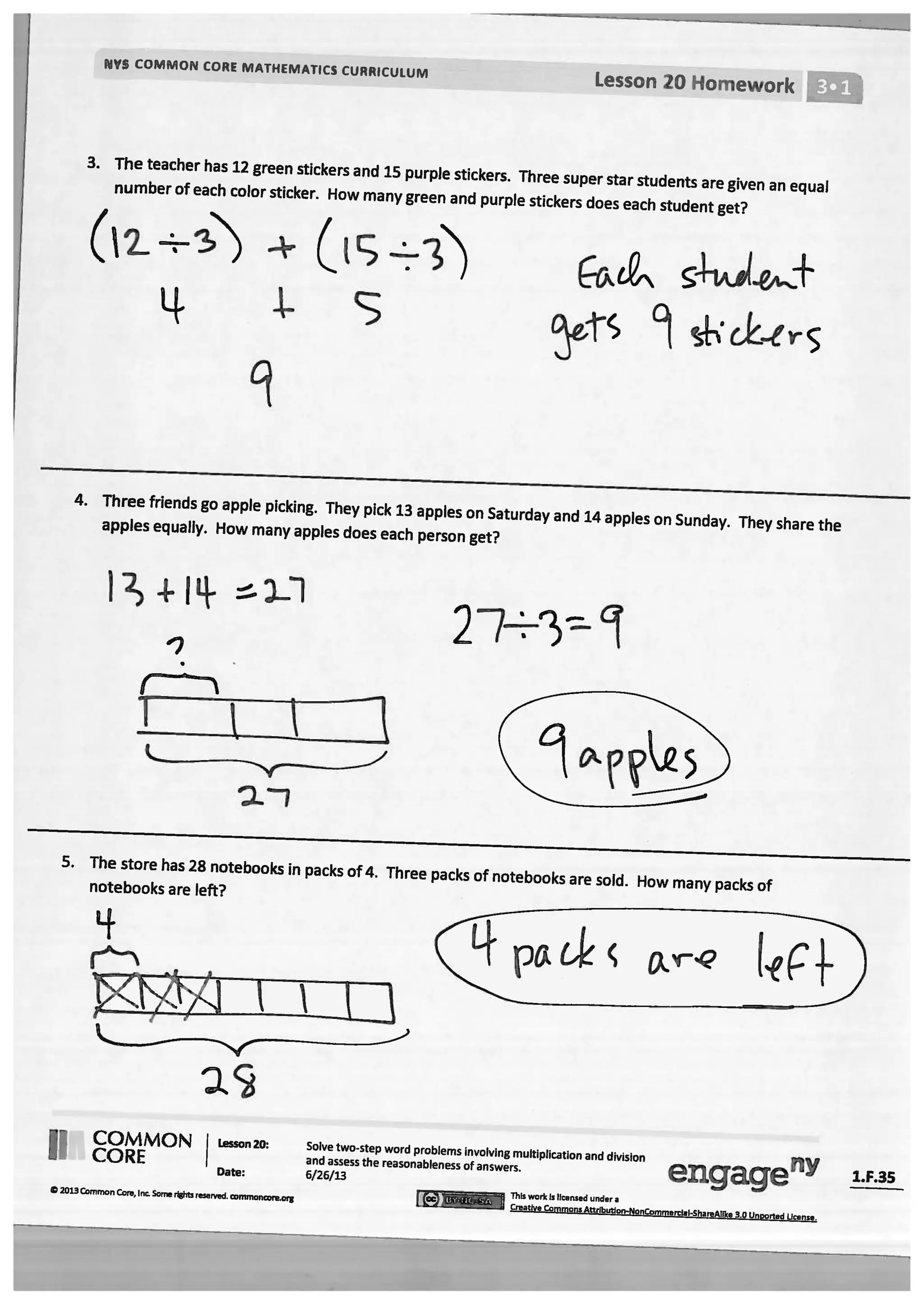 Module 1 answer key for homework