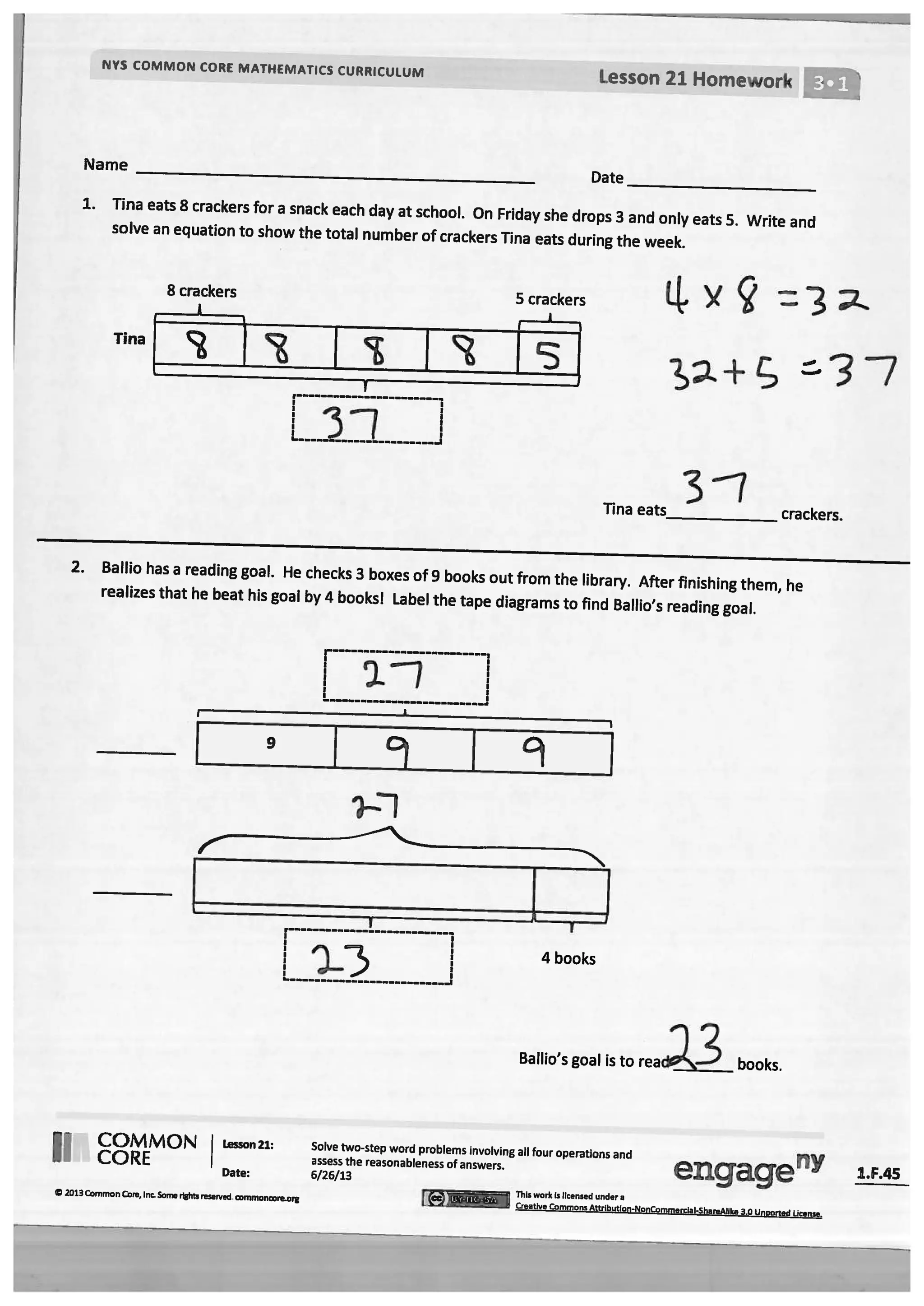 Module 1 answer key for homework