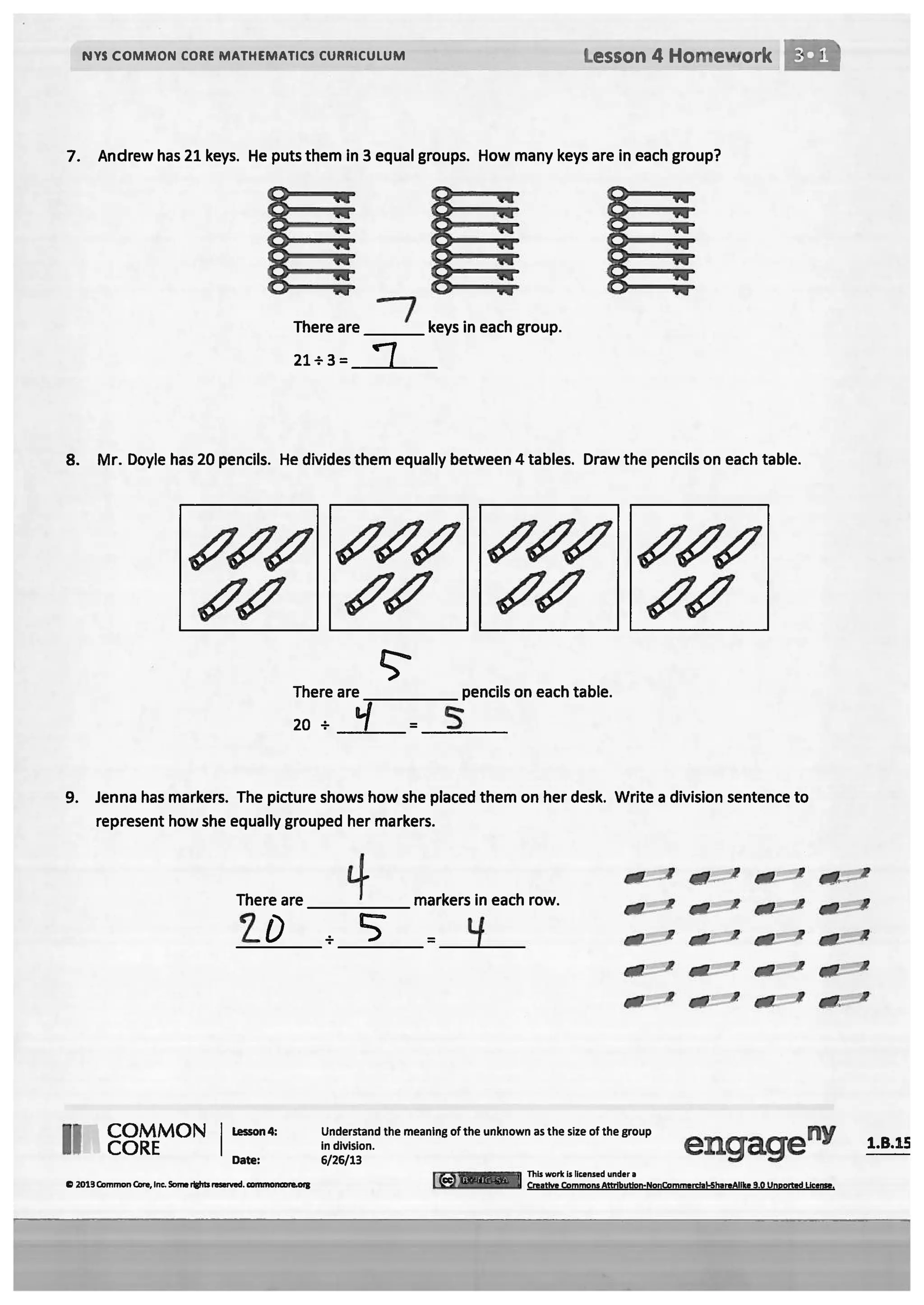 Module 1 answer key for homework