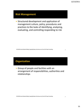 Module 1 bc and dr fundamentals student slides ver 1.0 | PDF