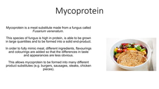 Mycoprotein Process Module 1_Biomolecules_PPT.pptx vtu notes | PPTX