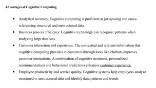 Comprehensive Introduction to Cognitive Computing and Its Applications ...