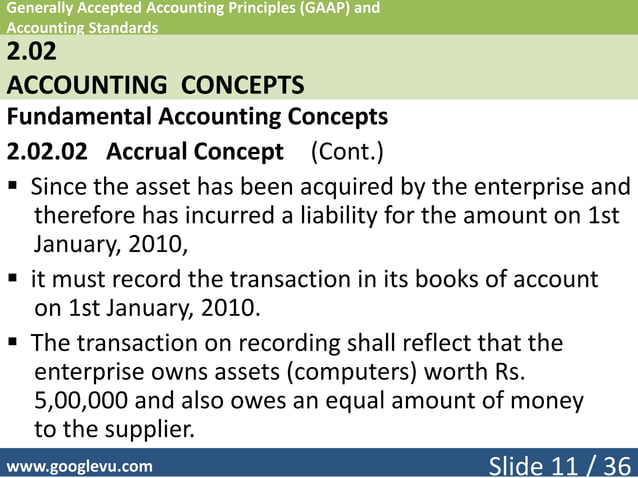 Generally Accepted Accounting Principle and Accounting Standard | PPT