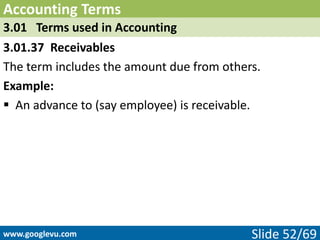 Receivable Term Accounting Terms | PDF