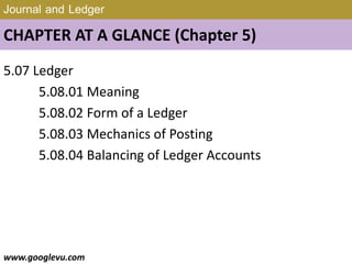 Journal and Ledger | PDF