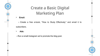 Create a Basic and best Digital Marketing Plan | PPTX