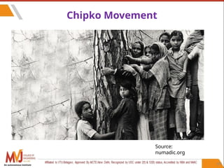 109
Chipko Movement
Source:
numadic.org
An autonomous institute
 