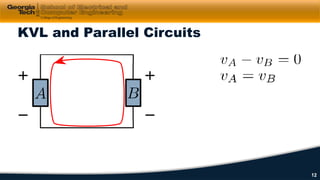 KVL and Parallel Circuits
12
 