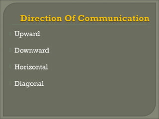  Upward
 Downward
 Horizontal
 Diagonal
 