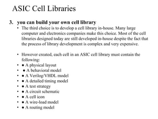 Introduction to Application Specific Integrated Circuit | PDF
