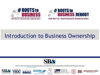Introduction to Business Ownership
 