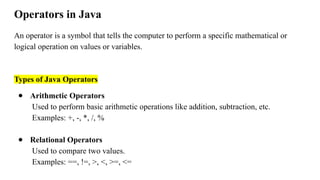 Module 1_Introduction to Java and Features of Java.pptx