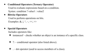 Module 1_Introduction to Java and Features of Java.pptx