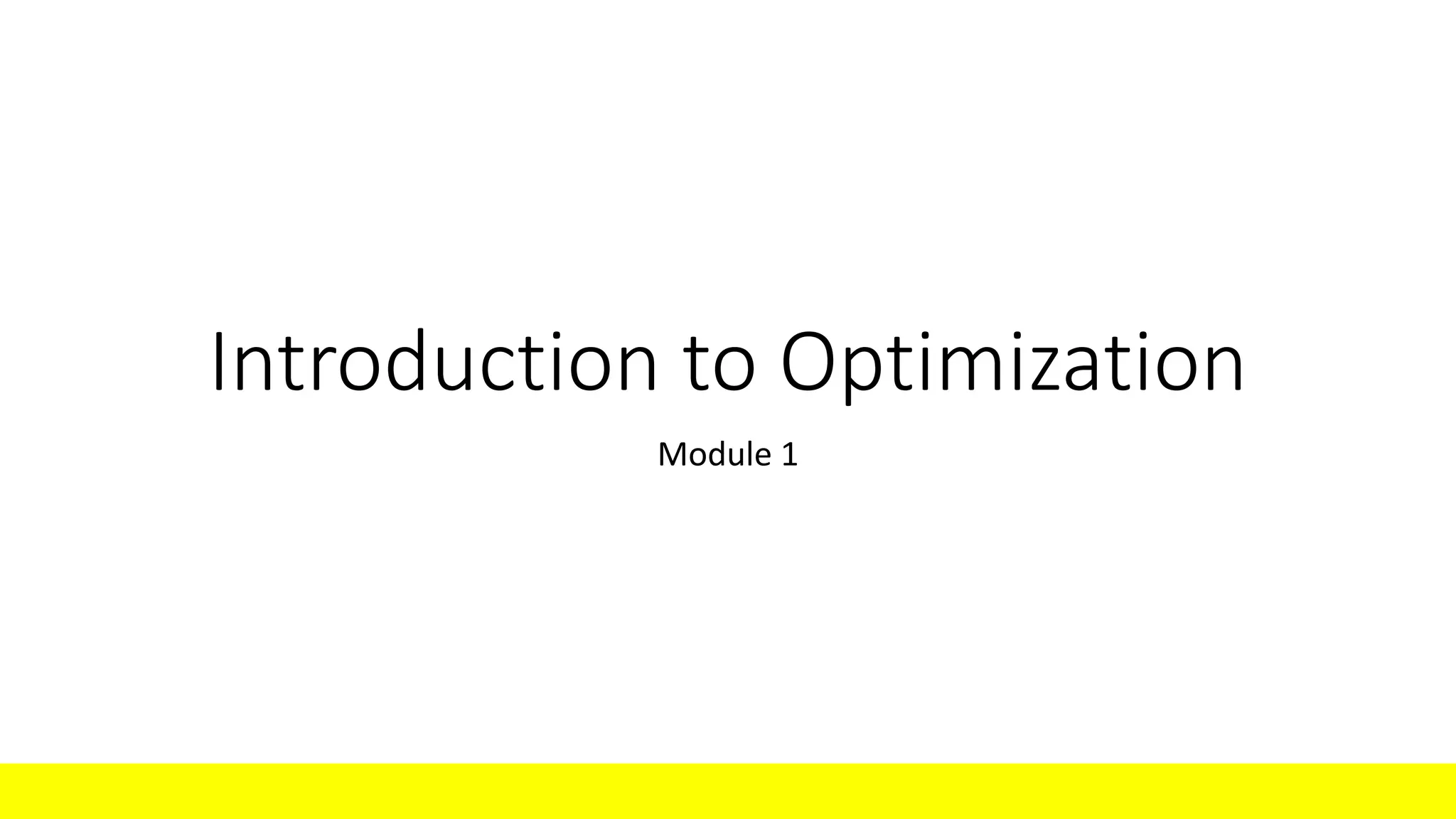 Introduction to Optimization.ppt