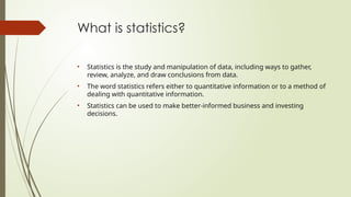 Module 1 Introduction to Statistics.pptx