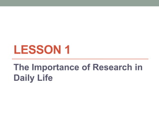 Module 1 lesson 1 | PPTX
