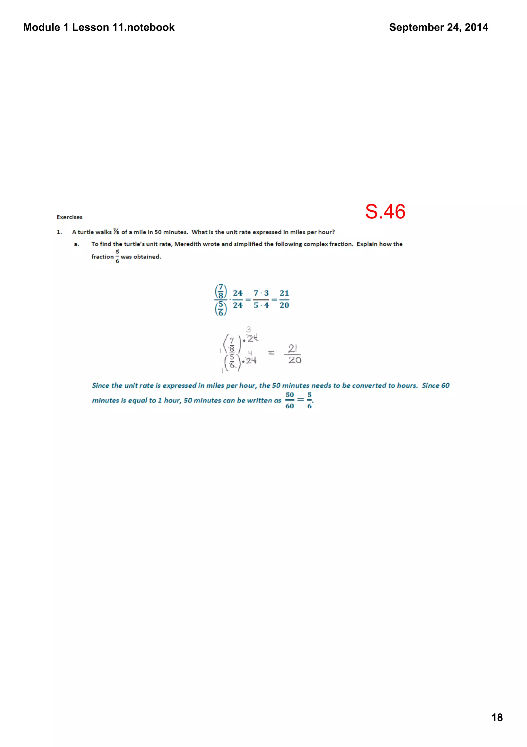 Module 1 Lesson 11.notebook 
18 
September 24, 2014 
S.46 
 
