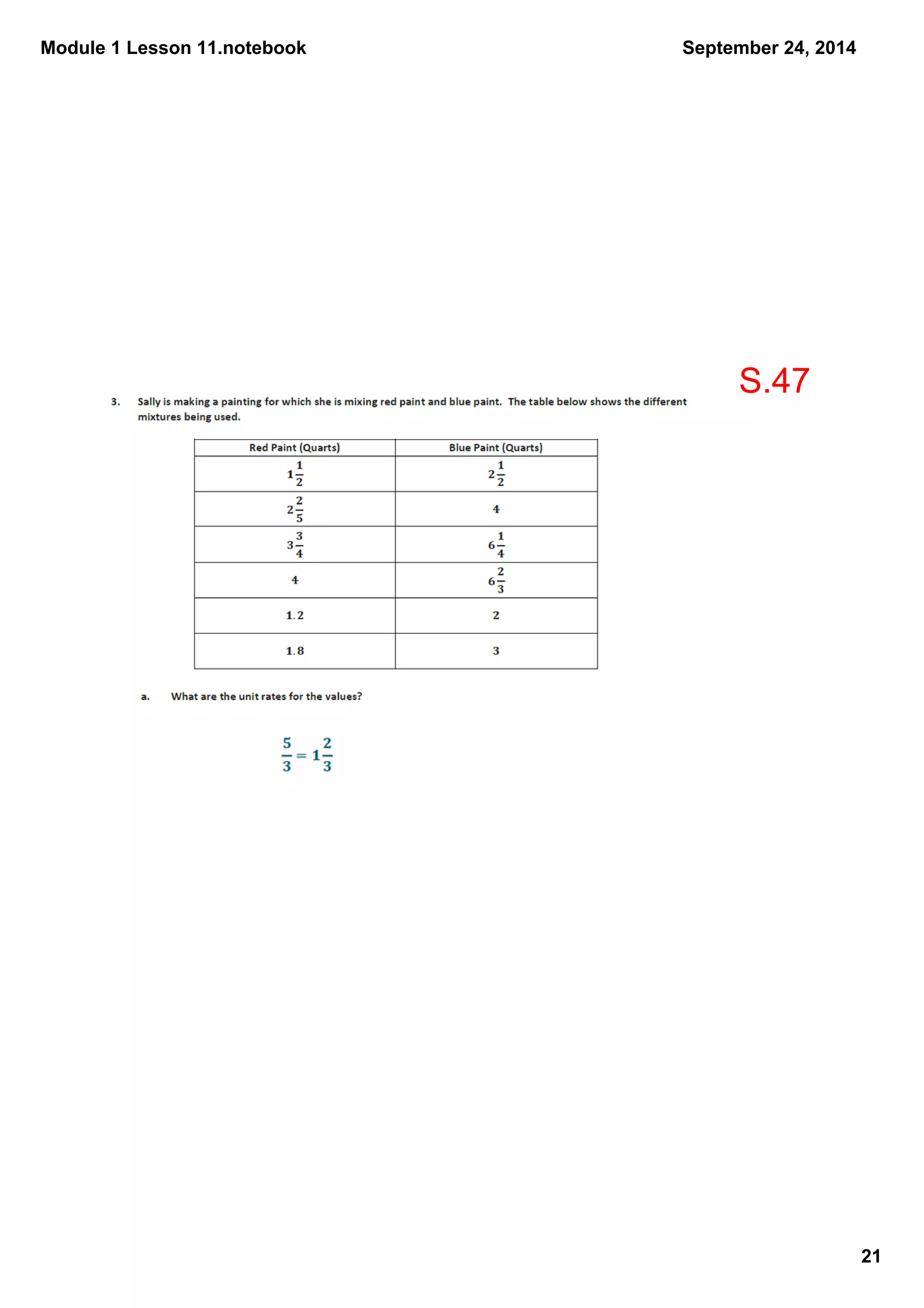 Module 1 Lesson 11.notebook 
21 
September 24, 2014 
S.47 
 