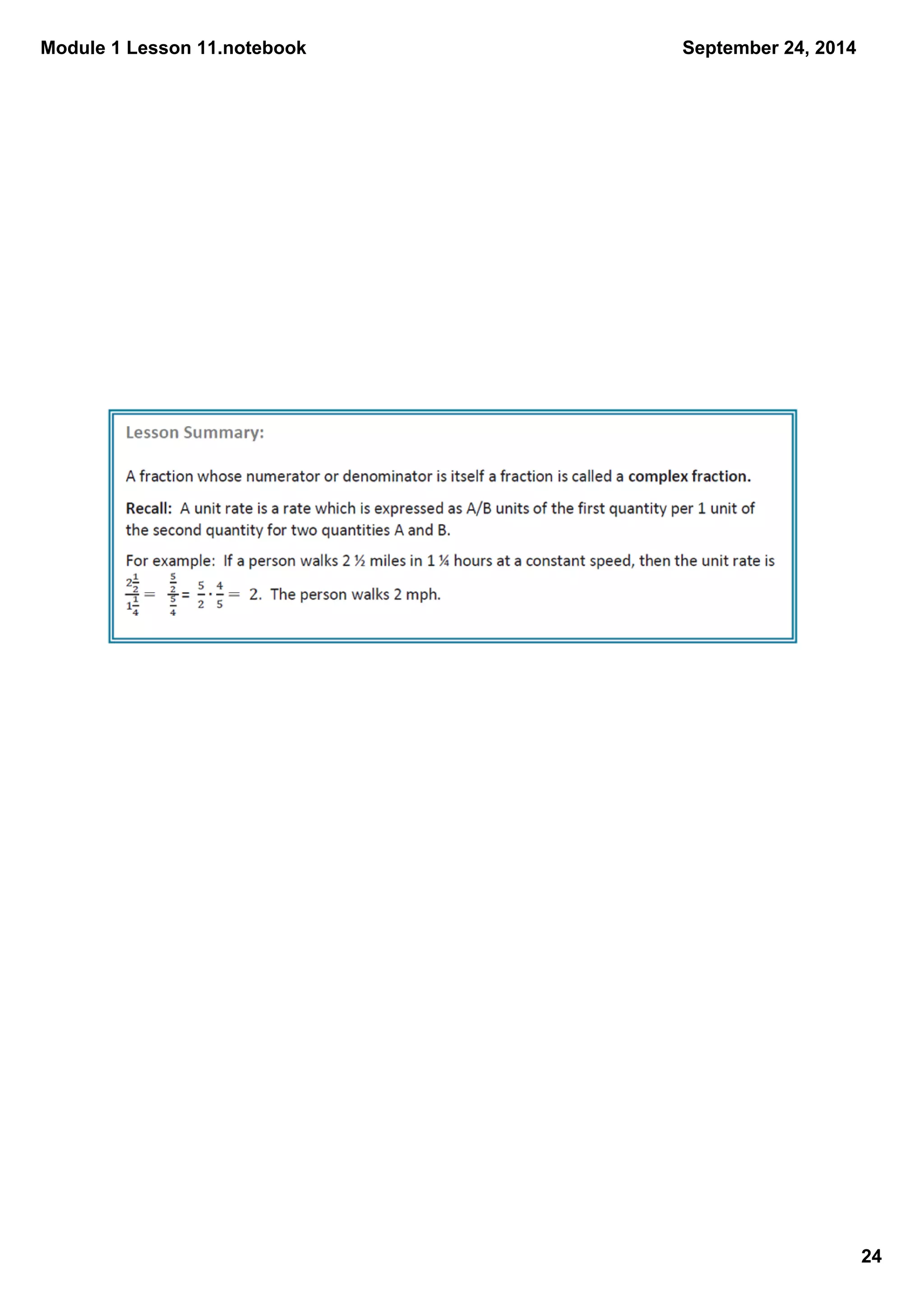 Module 1 Lesson 11.notebook 
24 
September 24, 2014 
 