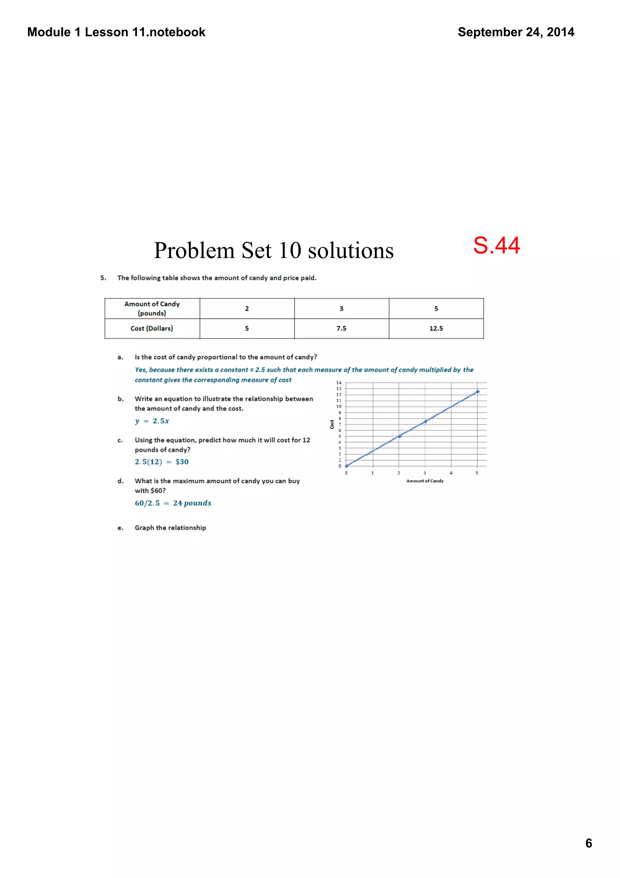 Module 1 Lesson 11.notebook 
6 
September 24, 2014 
Problem Set 10 solutions S.44 
 