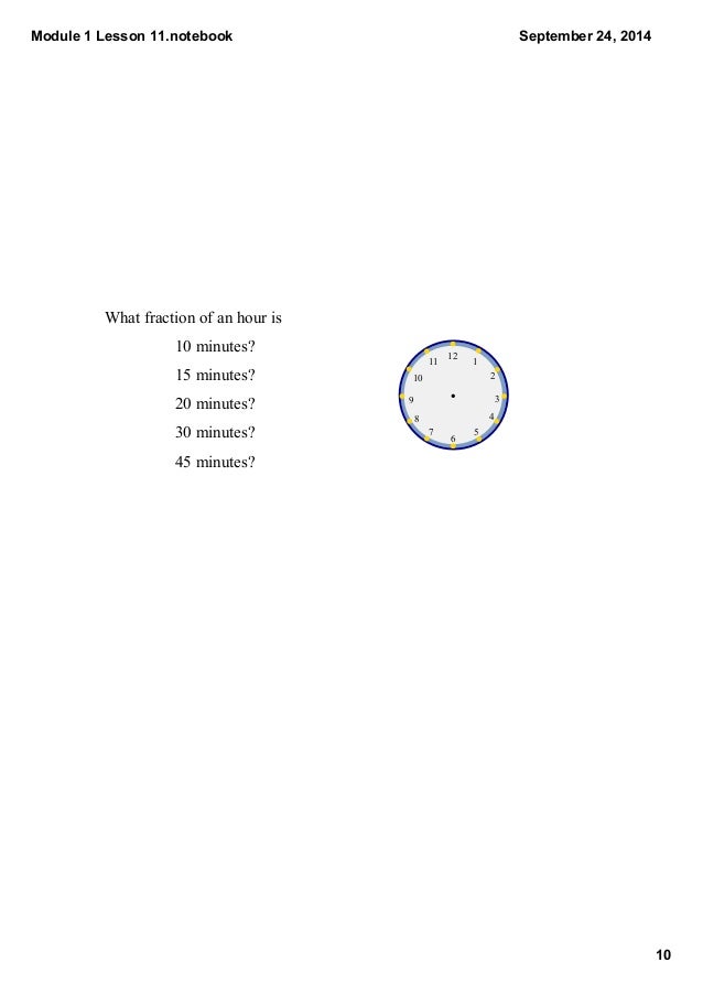 Module 1 Lesson 11
