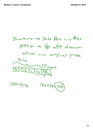 Module 1 Lesson 14.notebook 
11 
October 01, 2014 
 