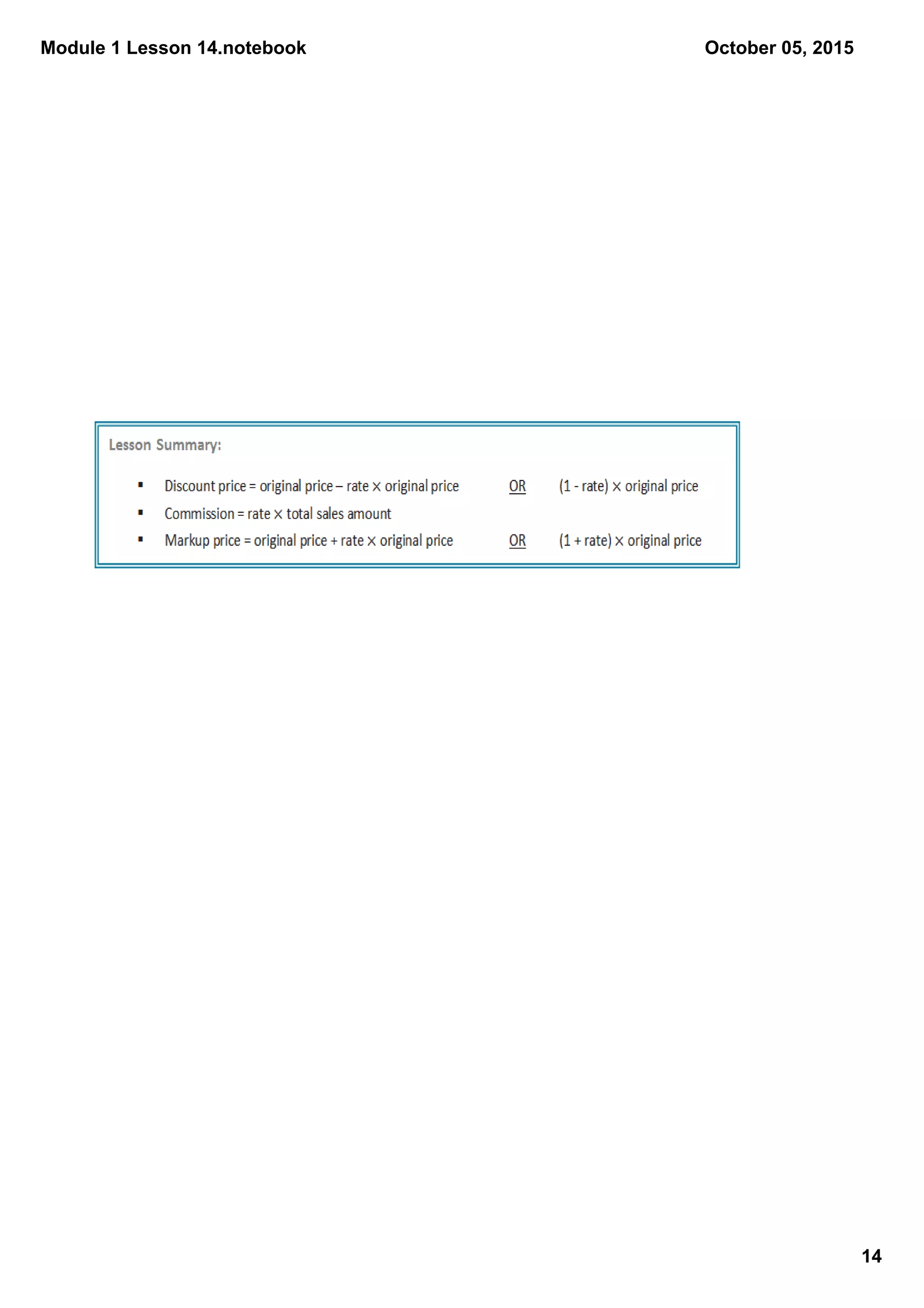Module 1 Lesson 14.notebook
14
October 05, 2015
 