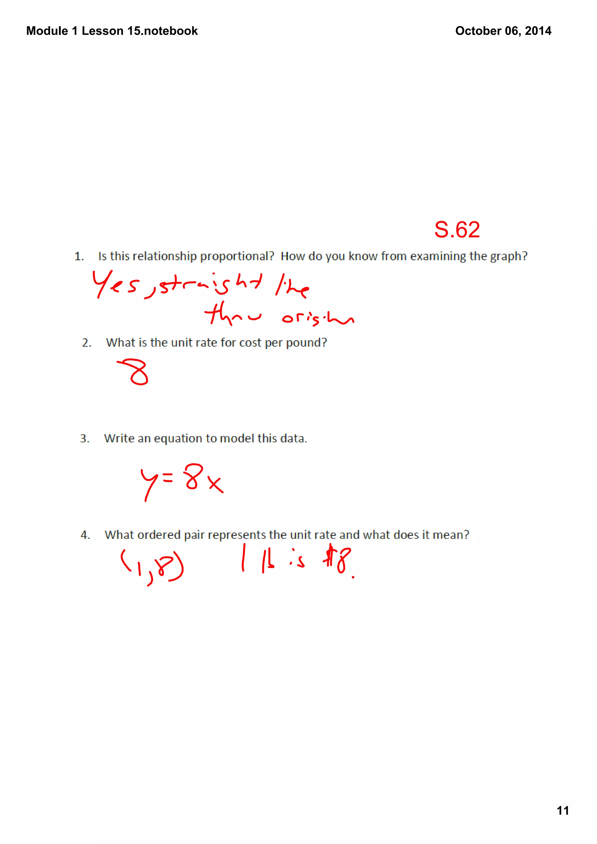 Module 1 Lesson 15.notebook 
11 
October 06, 2014 
S.62 
 