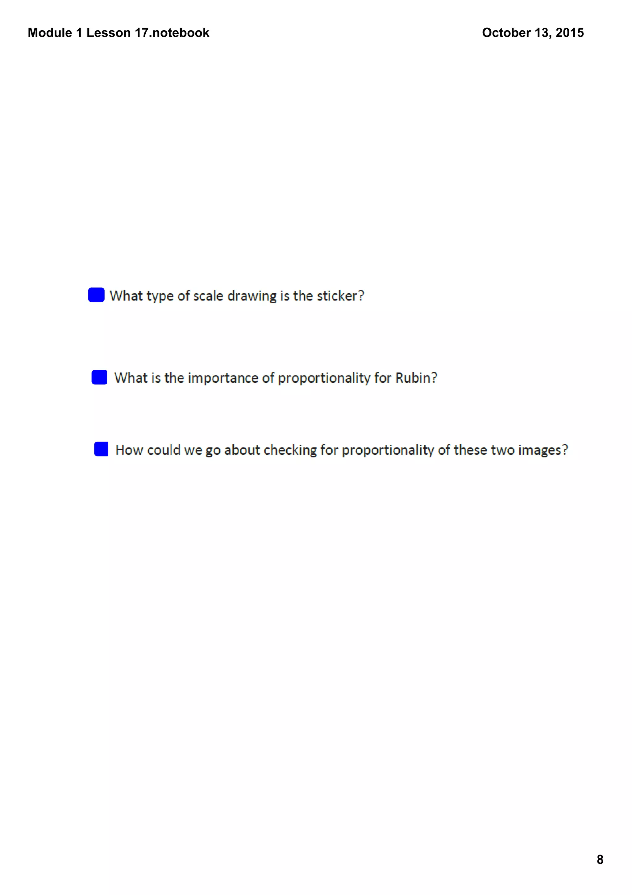 Module 1 Lesson 17.notebook
8
October 13, 2015
 