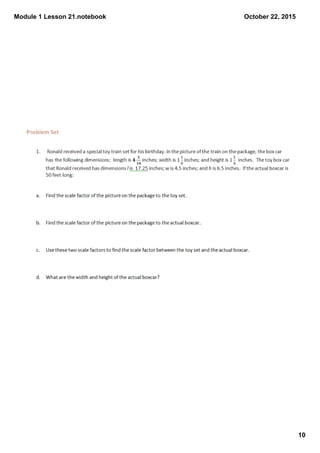 Module 1 Lesson 21.notebook
10
October 22, 2015
 