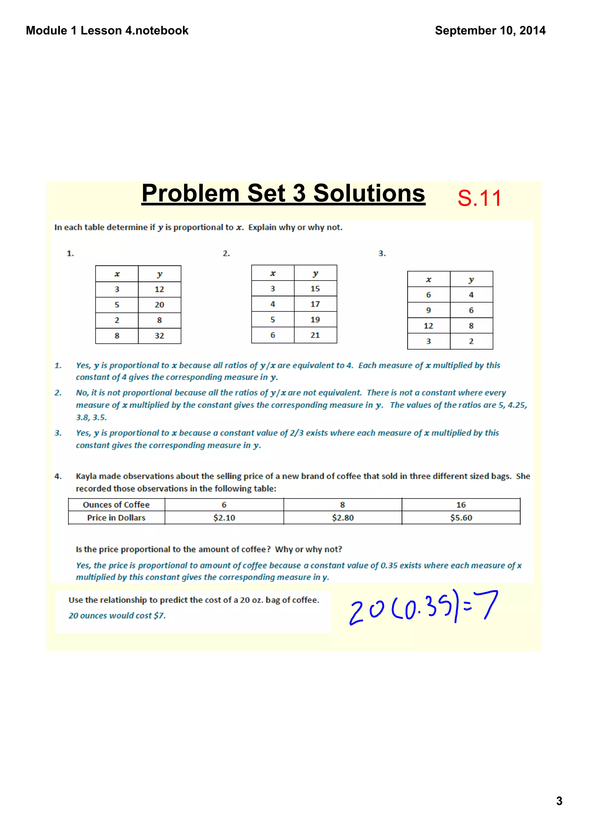 Module 1 Lesson 4.notebook 
3 
September 10, 2014 
Problem Set 3 Solutions S.11 
 