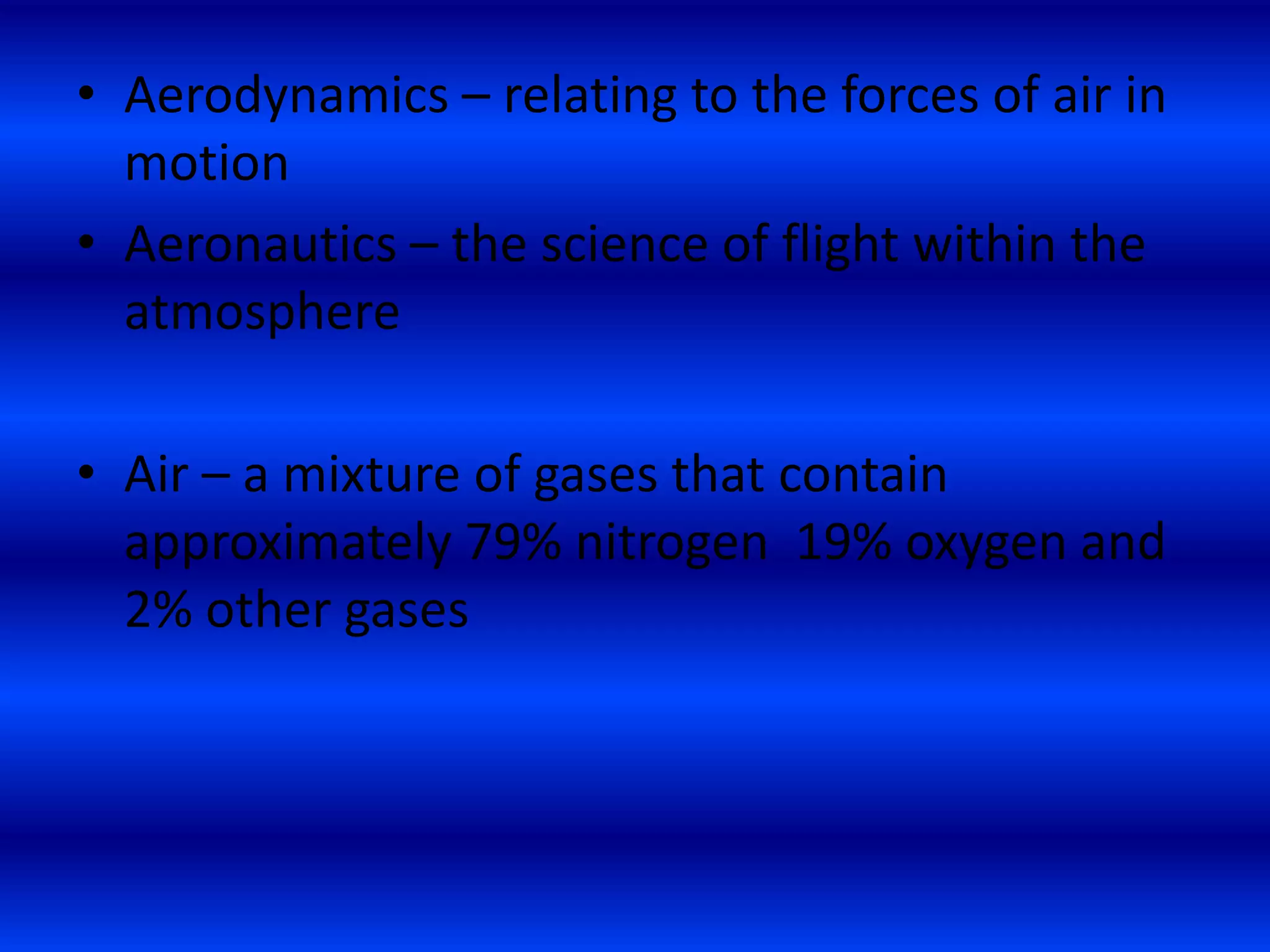 Module 1 Introduction To Flight