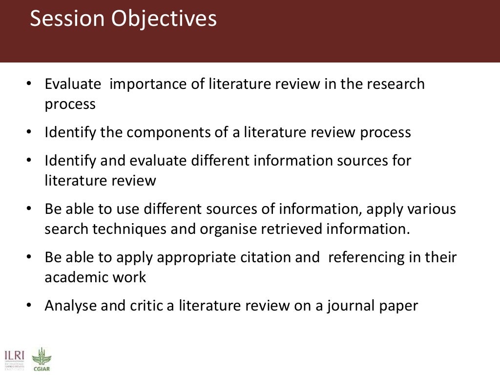Literature review chapter image