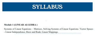 SYLLABUS
 