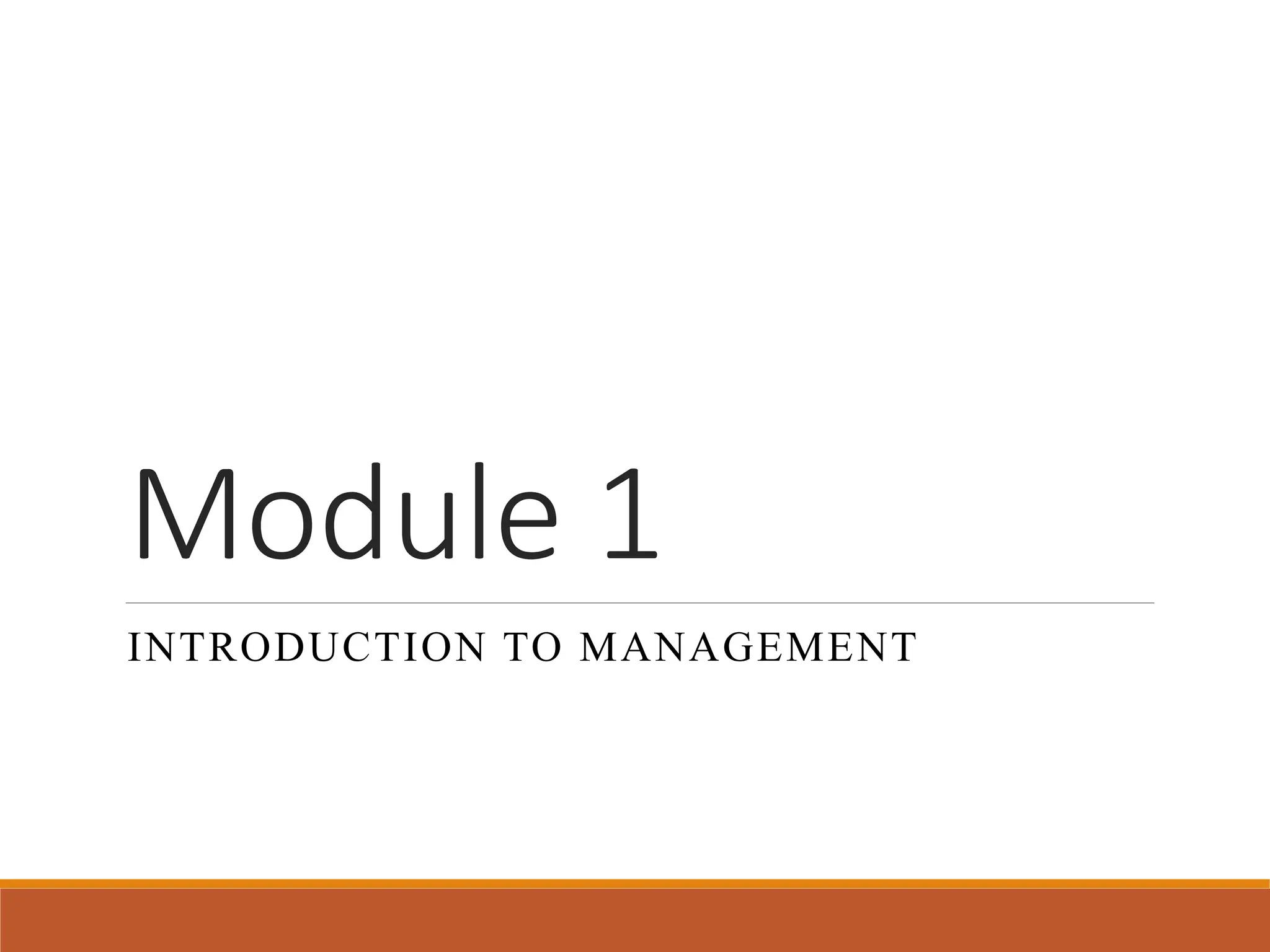 Introduction to management in principles of management ppt