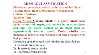 Missile Path Classification Rockets and missiles notes engineering ppt | PPTX