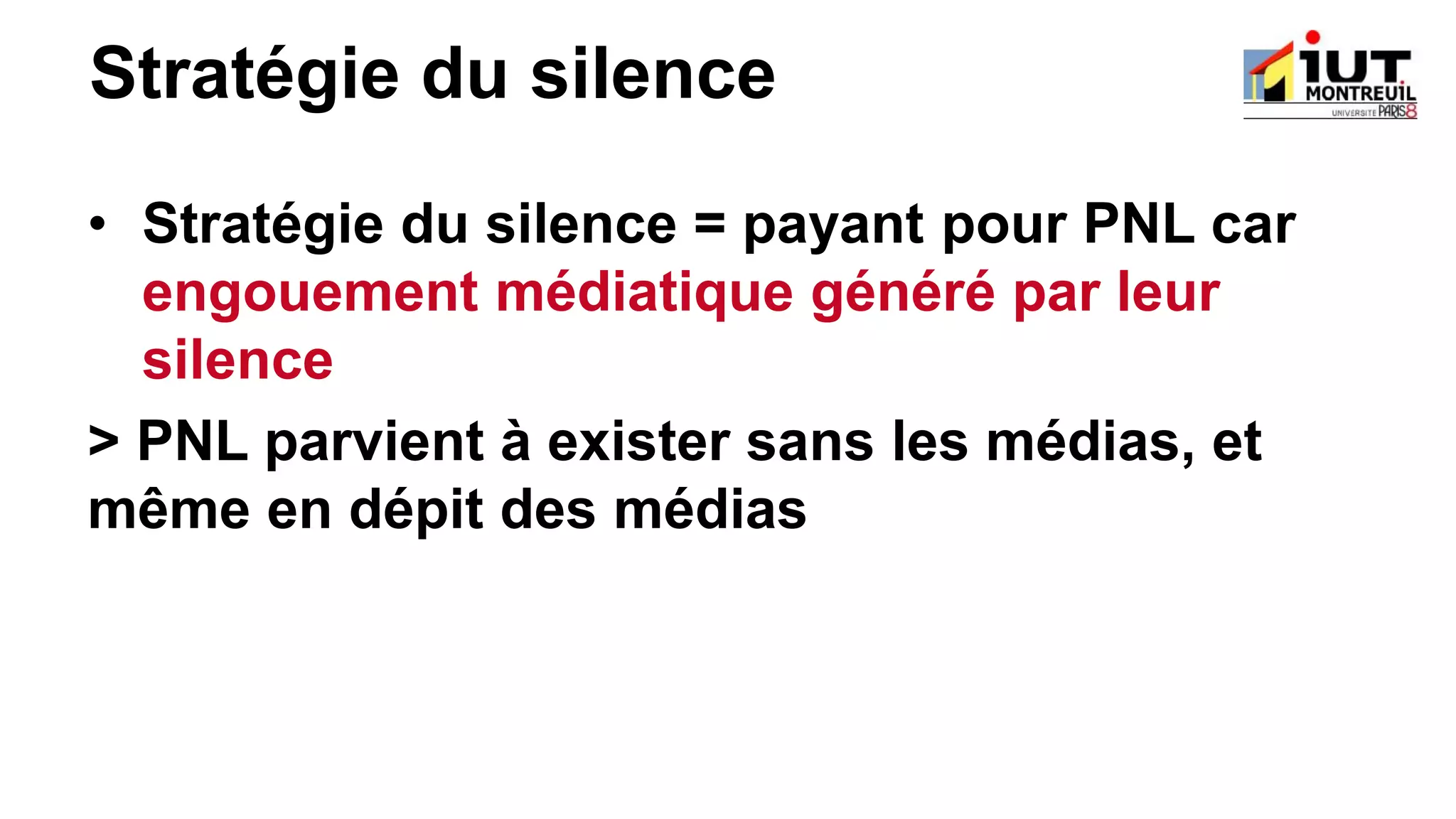 Cours information communication, étude de cas : Stratégie de communication et marketing du groupe de rap PNL
