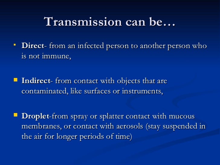 Infection Control in Dentistry