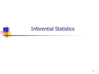 1
Inferential Statistics
 