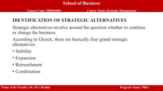 Strategic management ppt presentation in English | PPTX