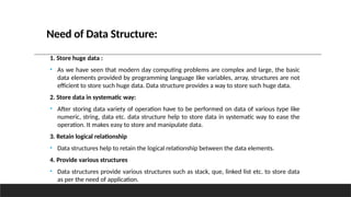 Module 1 PPT (1).pptx ,it is data structure first unit | PPTX