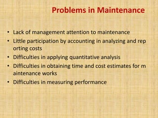 Defining Maintenance Problem MODULE 1 (PREVENTIVE MAINTENANCE OVERVIEW).pptx