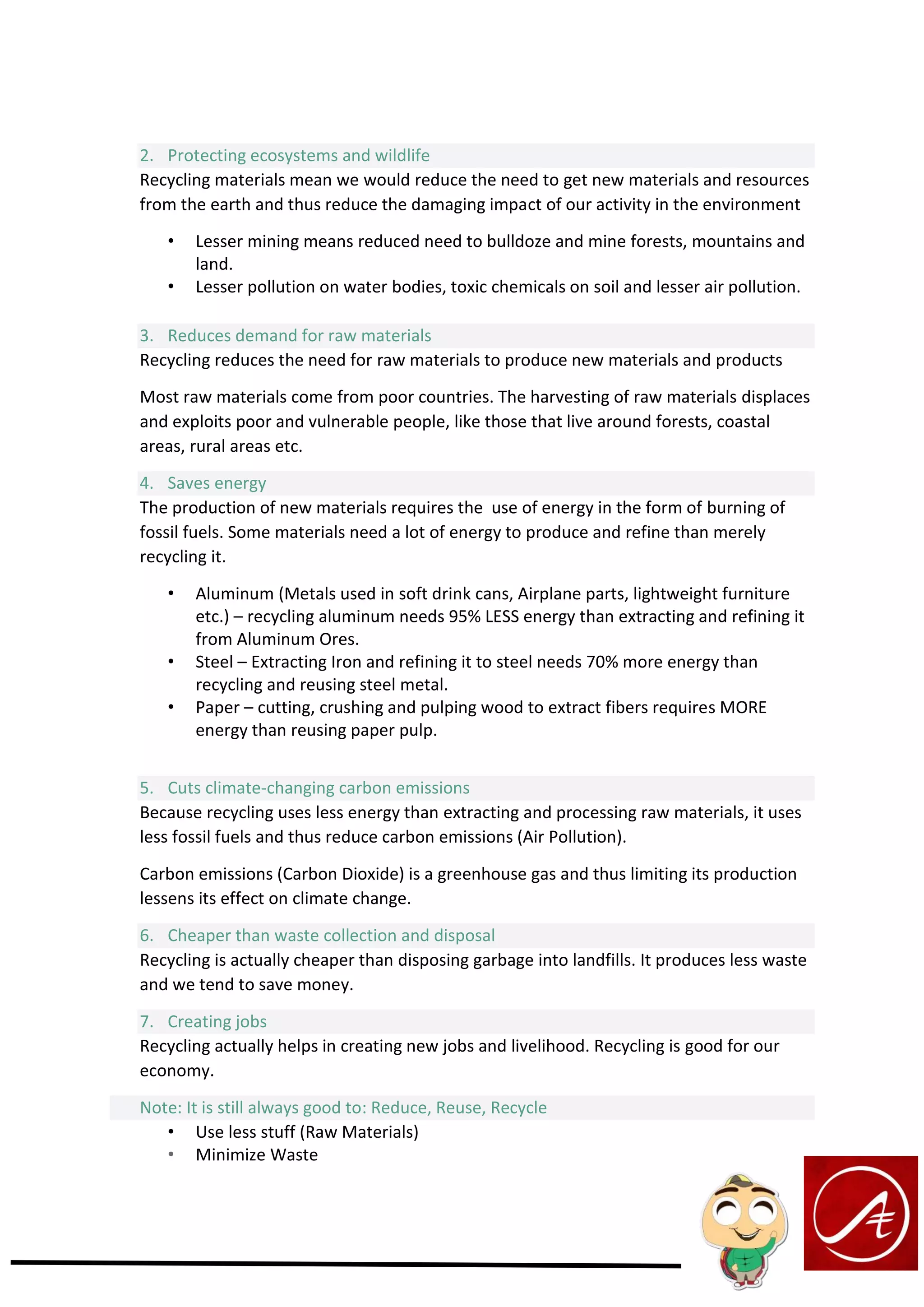 Module 1 recycling | PDF