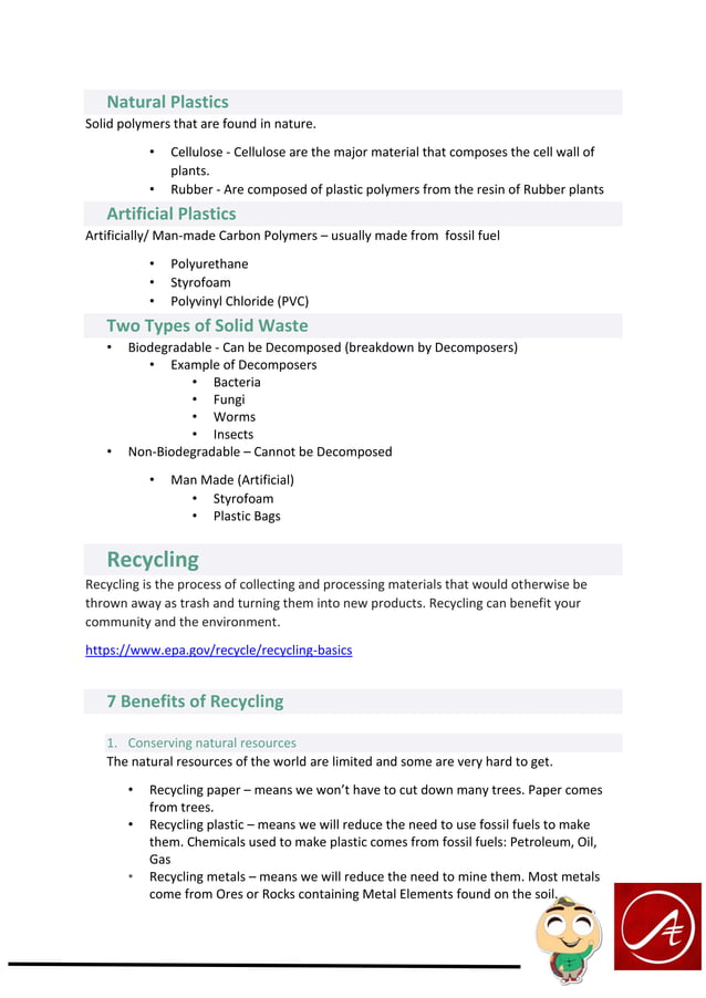 Module 1 recycling | PDF