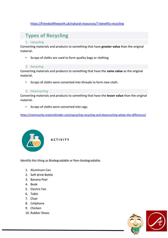 Module 1 recycling | PDF