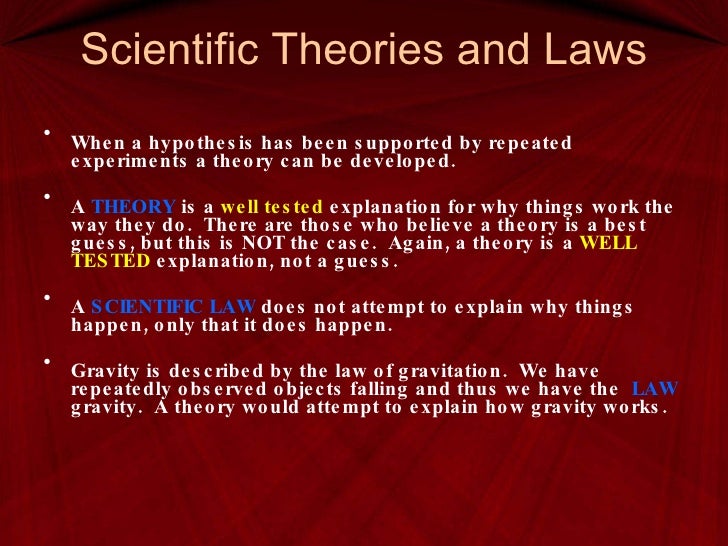 Module 1 Scientific Laws Ppt