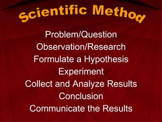 Module 1 scientific method ppt | PPT